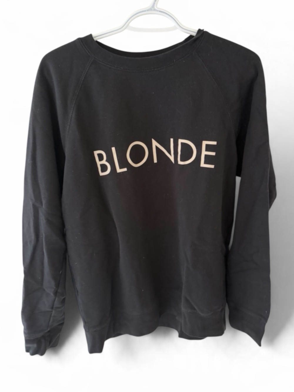 Brunette The Label BLONDE Graphic Sweatshirt - Black with Cream Logo